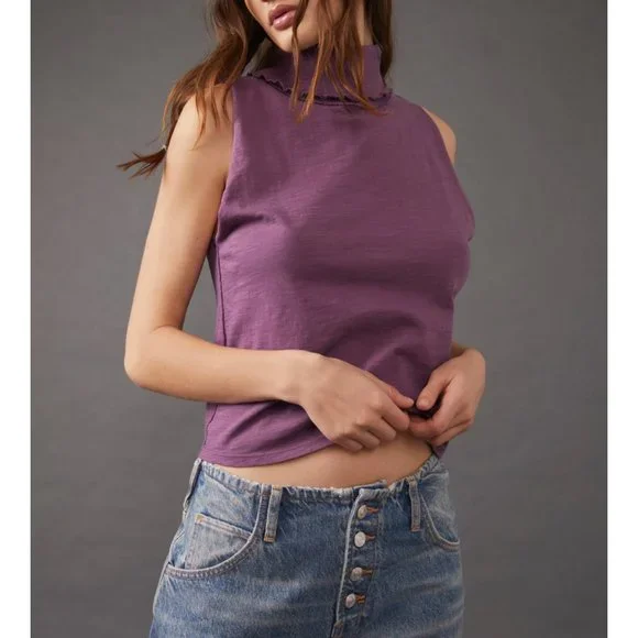 🎉LAST CHANCE🎉 NWT Free People Xena Tank / Boysenberry - Picture 5 of 6